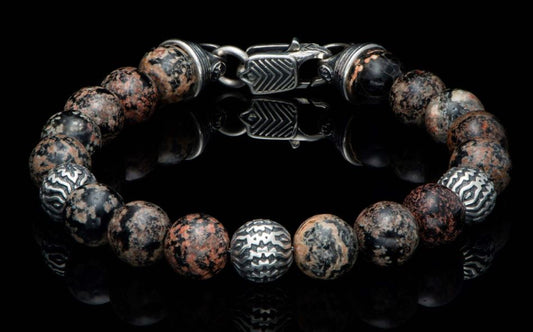 Seaside Collection Obsidian Bead Bracelet