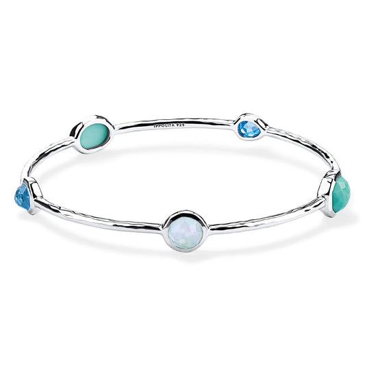 Rock Candy Collection: Waterfall 5-Stone Bangle Medium Bracelet