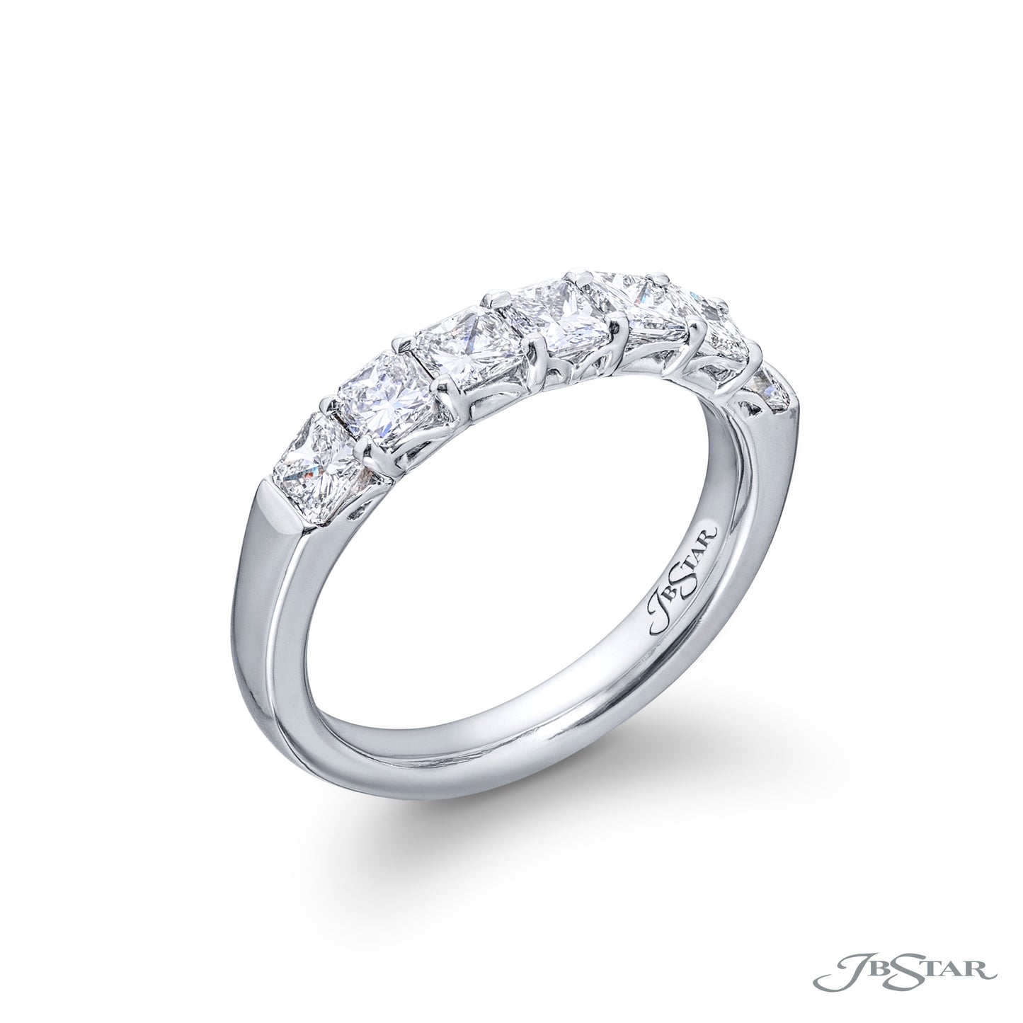 Radiant Cut Diamond Wedding Band