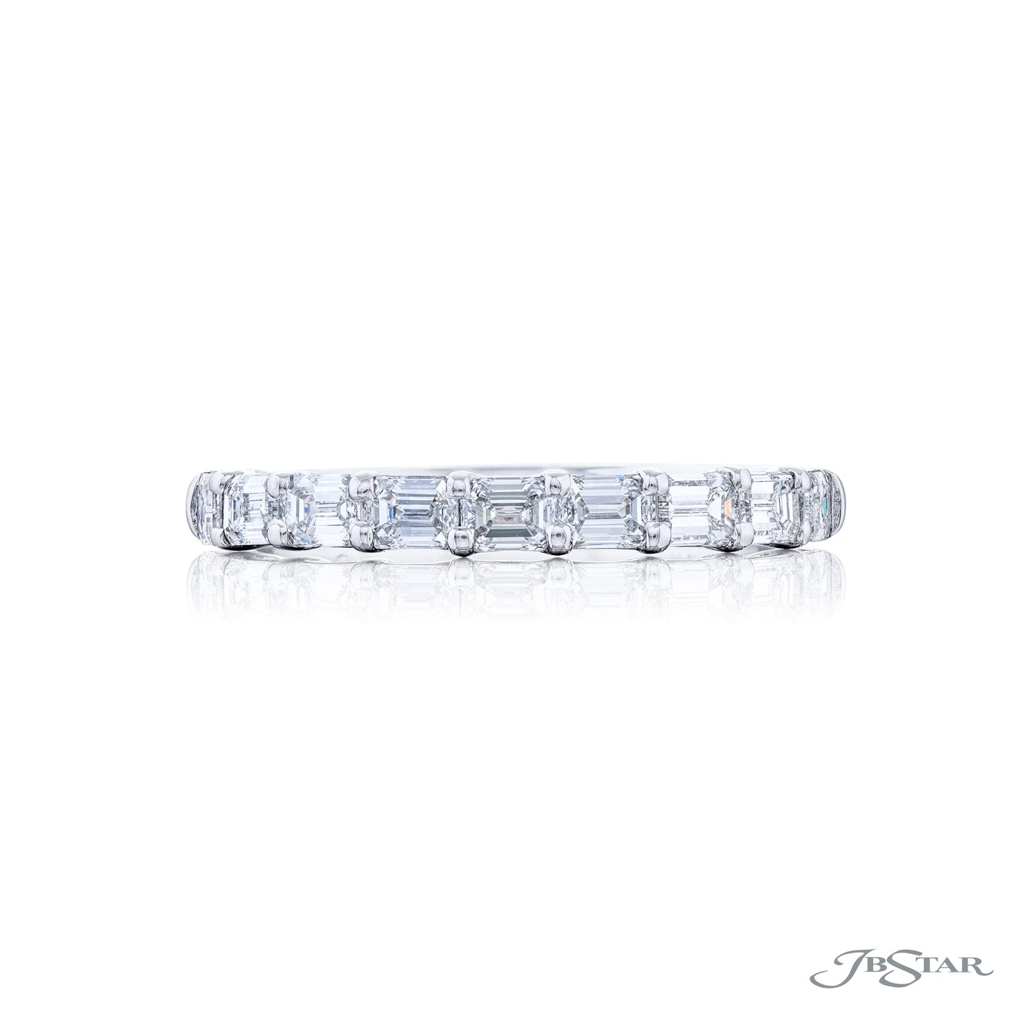 Emerald Cut Diamond Wedding Band