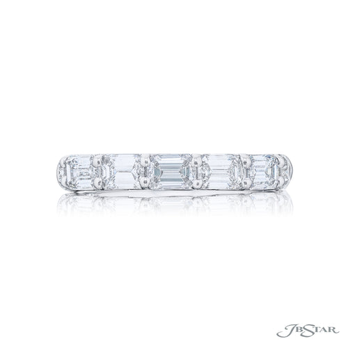 Emerald Cut  Diamond Wedding Band