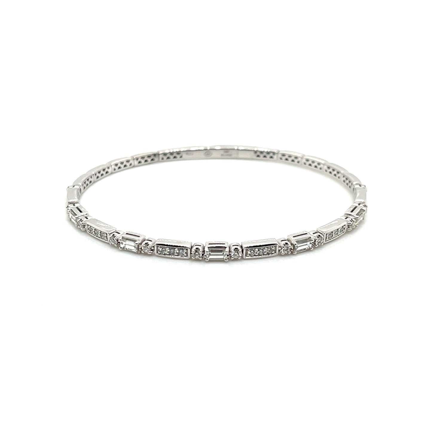 Memory Cuff Collection, L'Amour Crisscut Diamond Bracelet