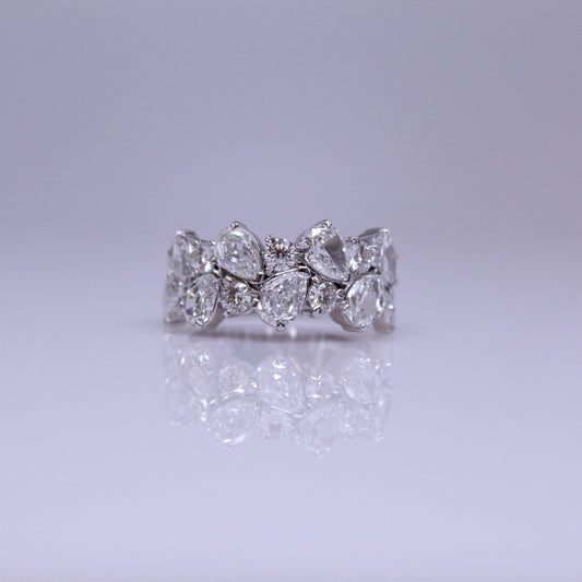 L'Amour Collection Two-Row Diamond Band