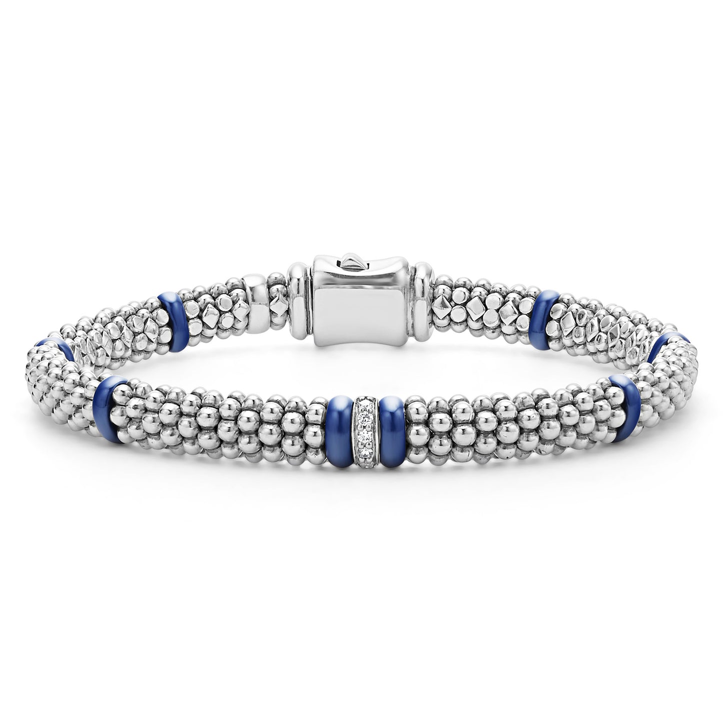 Blue Caviar Collection Diamond & Ceramic Bracelet