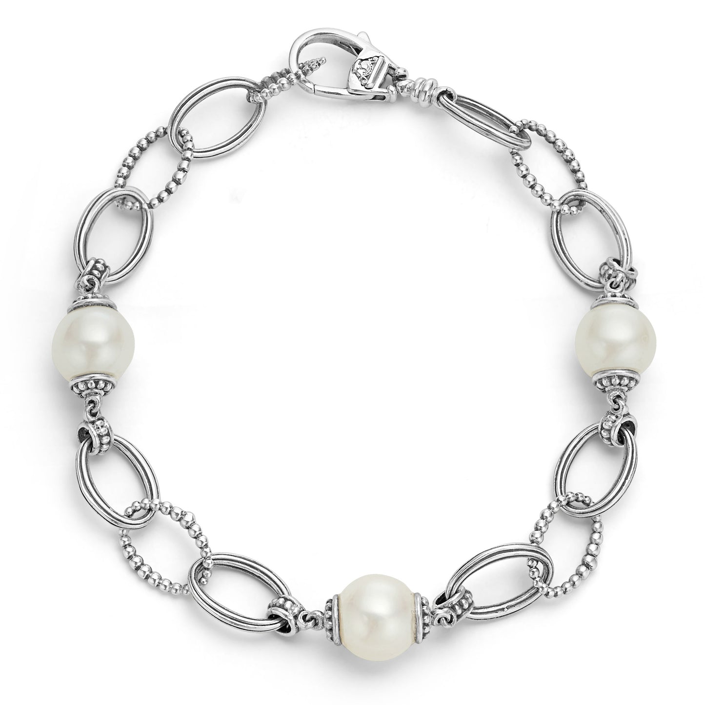 Luna Collection Pearl Link Bracelet