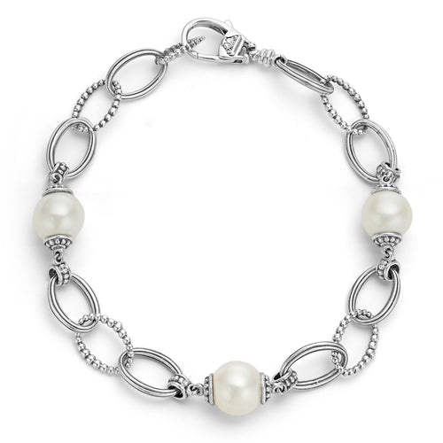 Luna Collection Pearl Link Bracelet