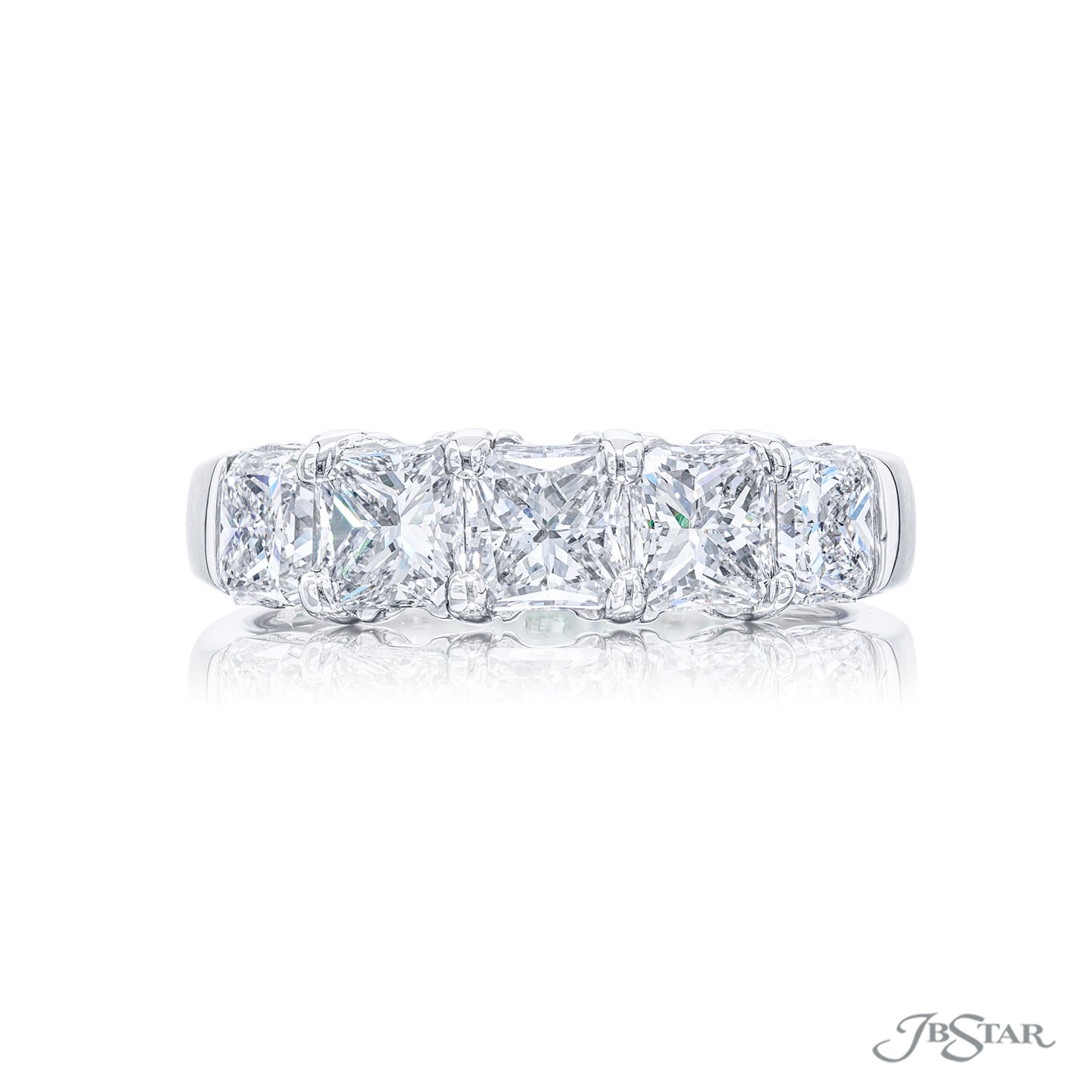 Radiant Cut Diamond Wedding Band