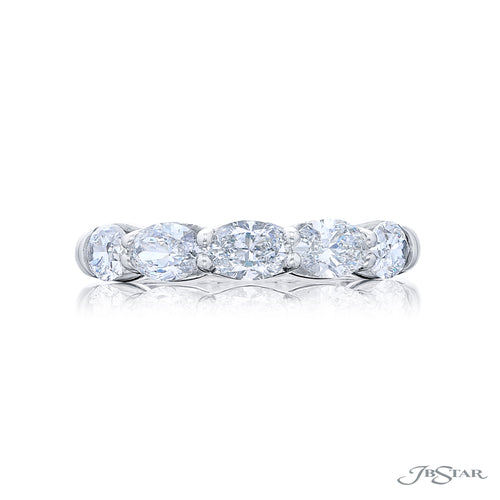 Oval Cut Diamond Wedding Band