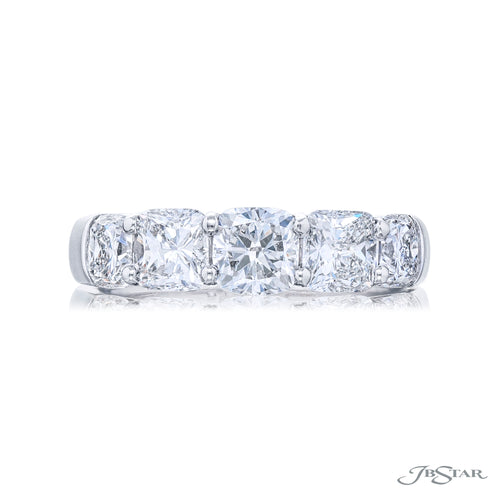 Cushion Cut Diamond Wedding Band