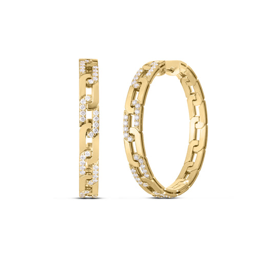 Navarra Diamond Hoop Earrings