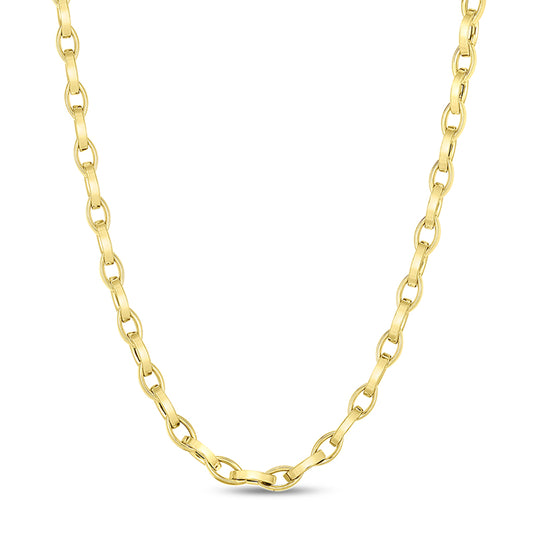 Designer Gold Collection Almond Link Chain