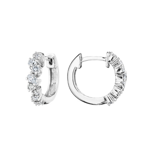 Stardust Collection Diamond Huggie Earrings