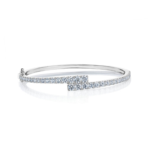 Bypass Collection Diamond Bangle Bracelet