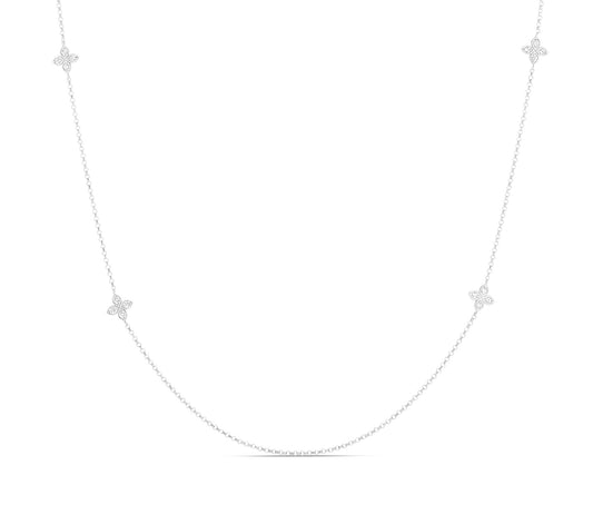 Love by the Inch Collection 10-Station Flower Necklace