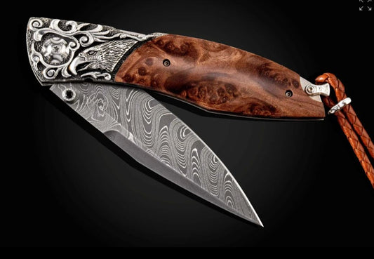 Limited Edition of 25 Pieces Redwood Burl Pocketknife