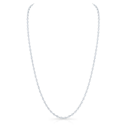 Marquise Cut Diamond Line Necklace