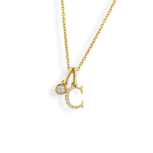 "C" Initial Pendant
