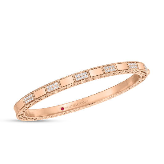 Mosaic Alternating Diamond Bangle