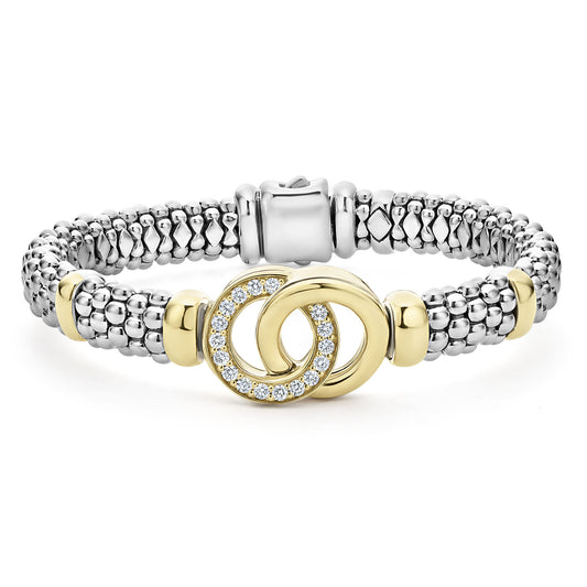 Signature Caviar Collection Diamond Interlocking Bracelet