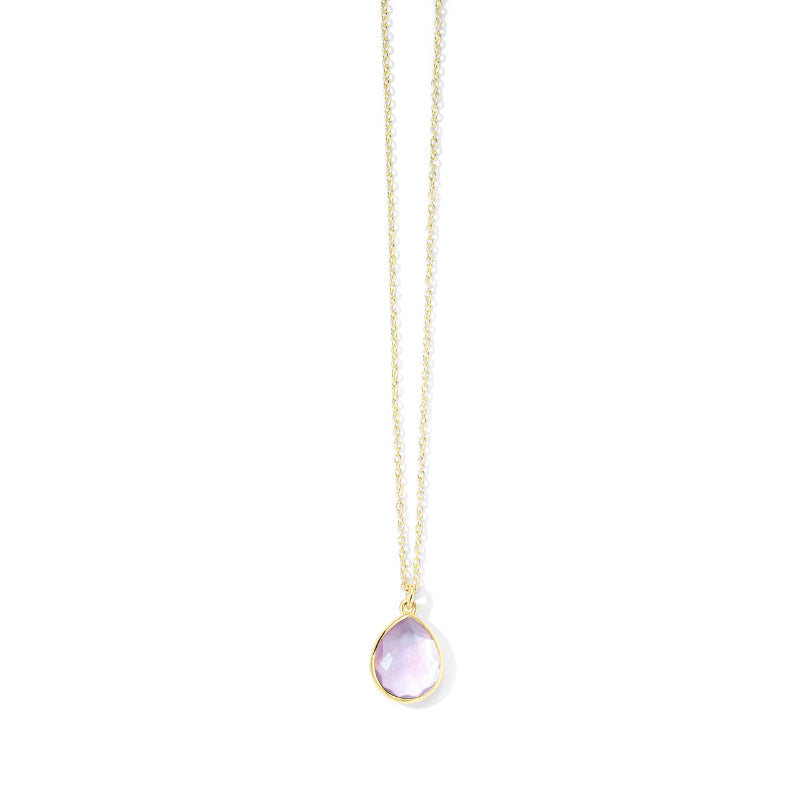 Rock Candy Mini Teardrop Triplet Necklace