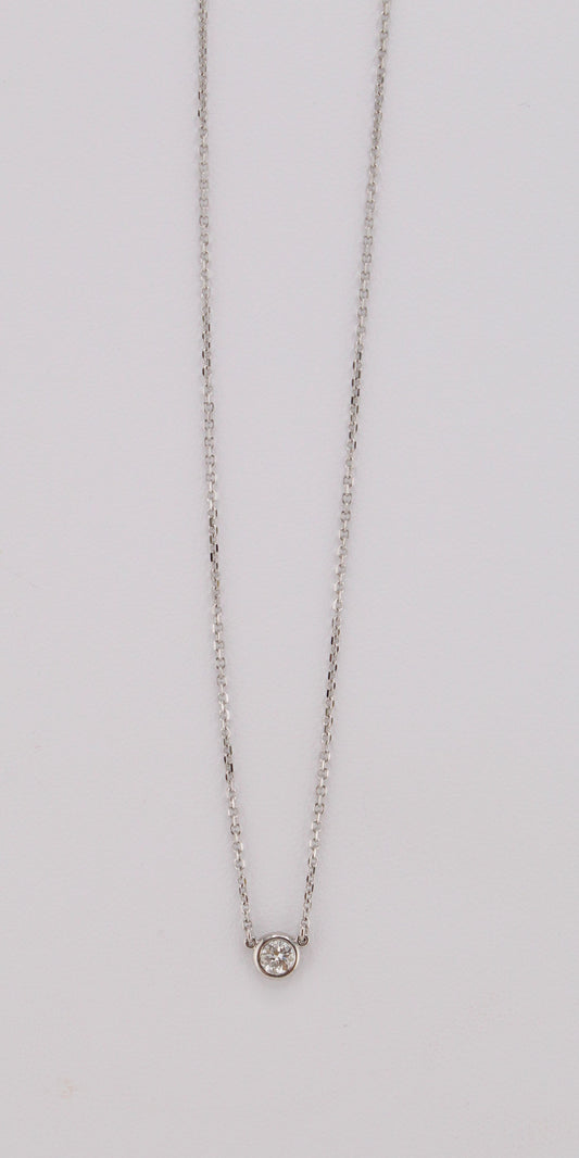 Single Station Diamond Necklace