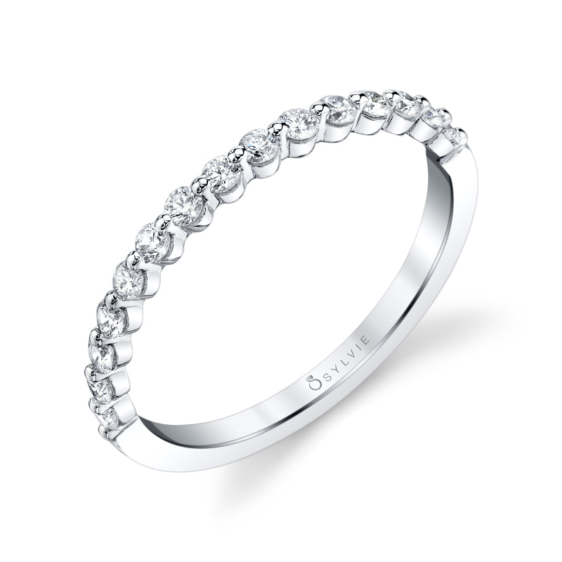 Stackable Diamond Wedding Band