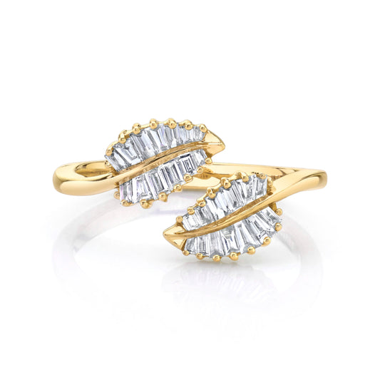 Everyday Luxe Small Diamond Palm Leaf Ring