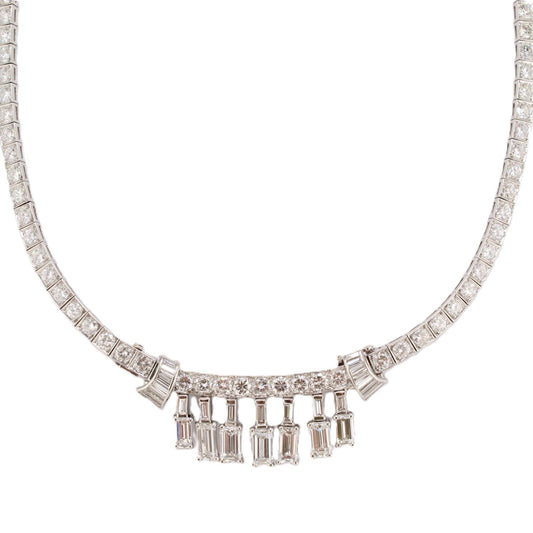 Estate Diamond Convertible Necklace-to-Brooch