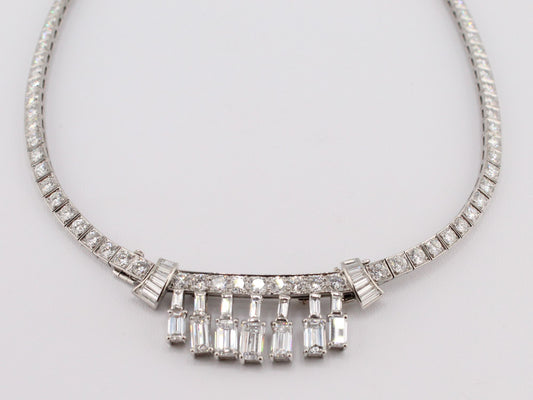 Estate Diamond Convertible Necklace-to-Brooch