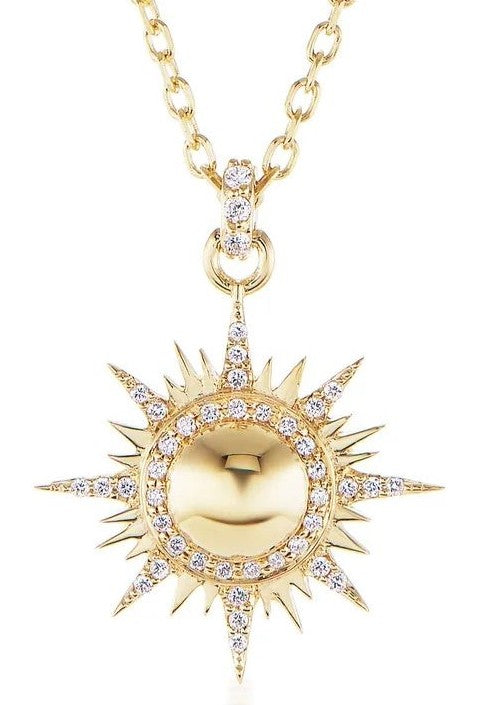 Tarot Collection Mini Sole Diamond Necklace