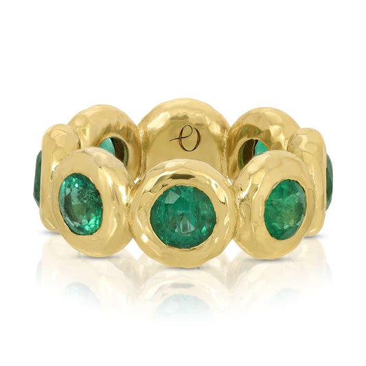 Nesting Gem Collection Emerald Eternity Band