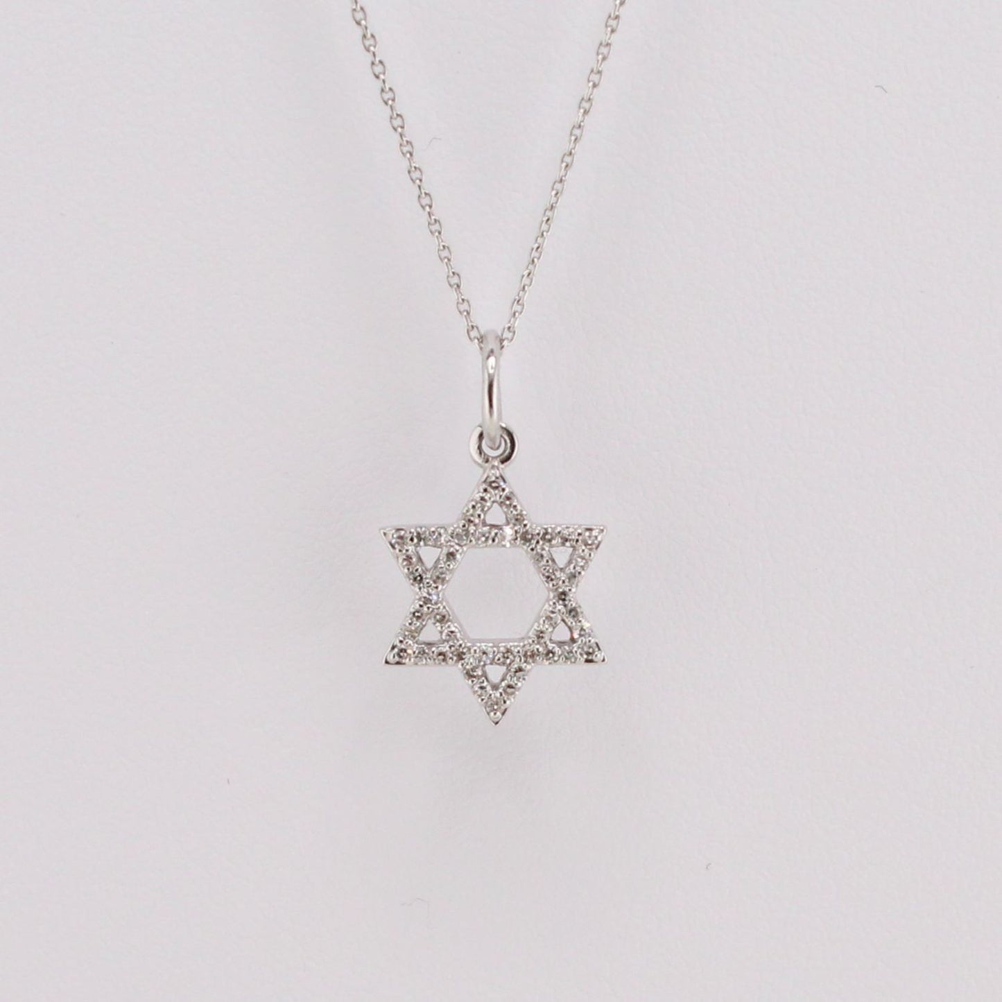 Diamond Star of David Pendant