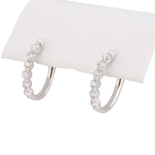 Diamond Hoop Earrings