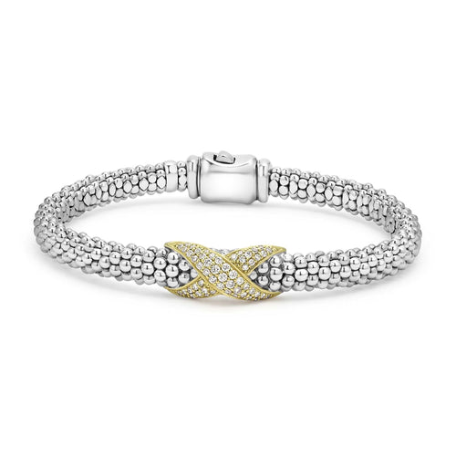 Embrace Collection Two-Tone Diamond Bracelet
