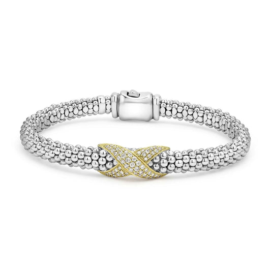 Embrace Collection Two-Tone Diamond Bracelet