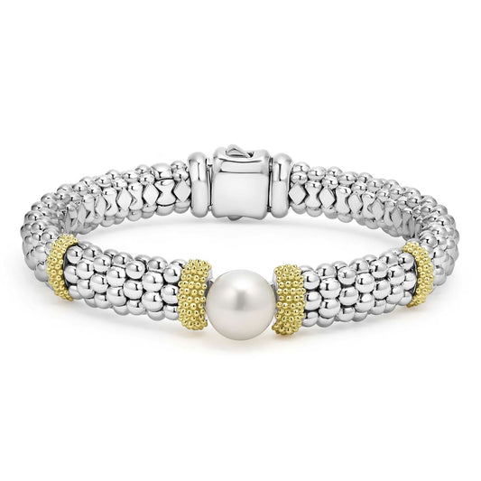 Luna Collection Two-Tone Pearl Bracelet