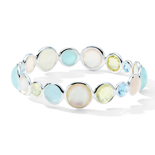 Lollipop Mixed Gemstone Bangle Bracelet