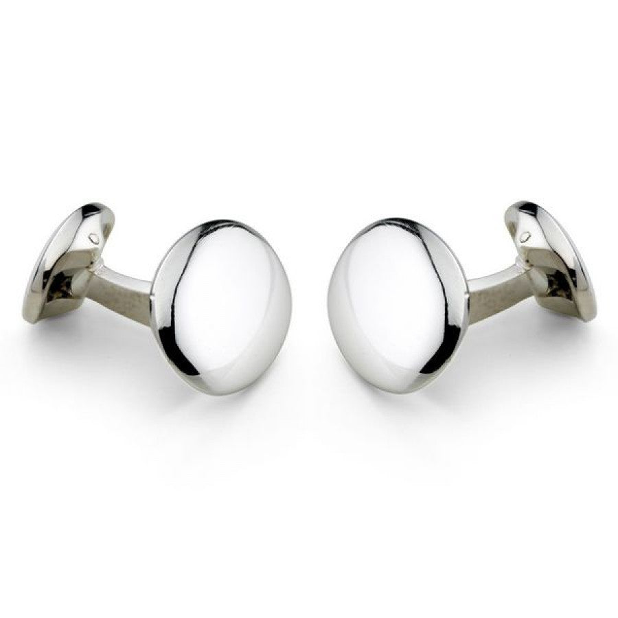 Domed Oval Cufflinks