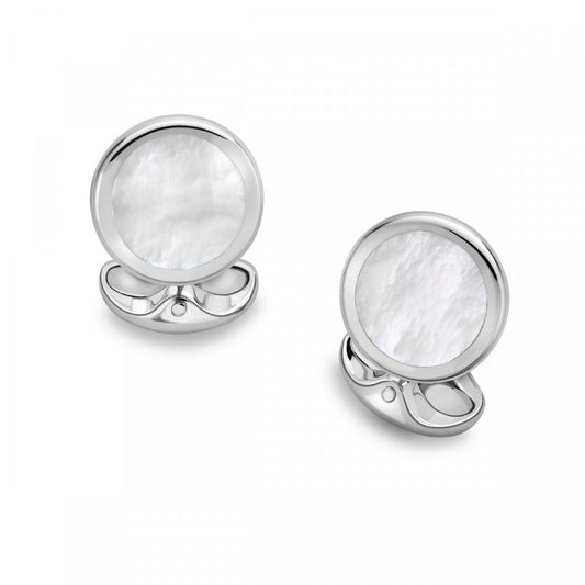 Mother-of-Pearl Inlay Cufflinks