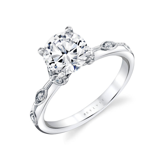 Engagement Mounting with Diamond Accents
