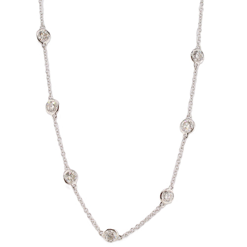 Diamond Station Necklace