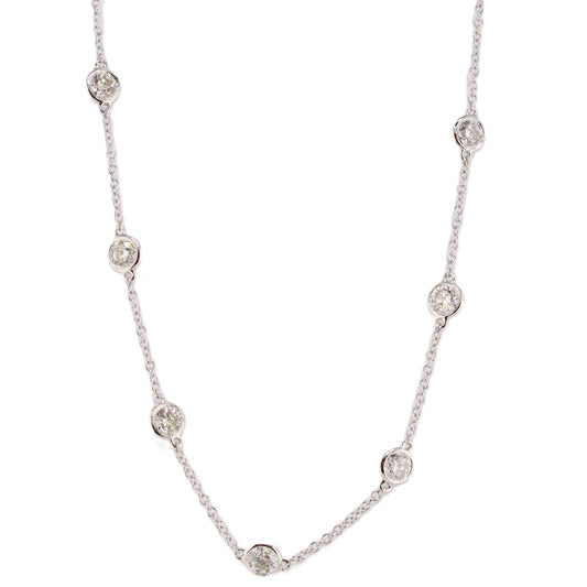 Diamond Station Necklace
