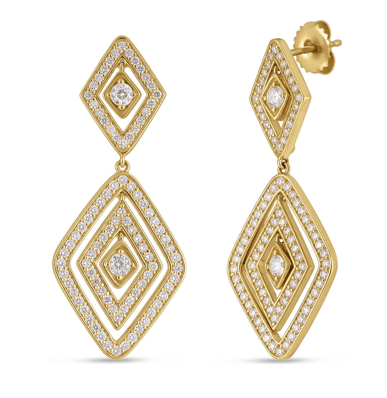 Diamante Collection Diamond Dangle Earrings