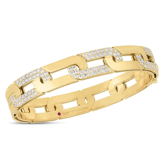 Navarra Collection Diamond Link Style Bangle