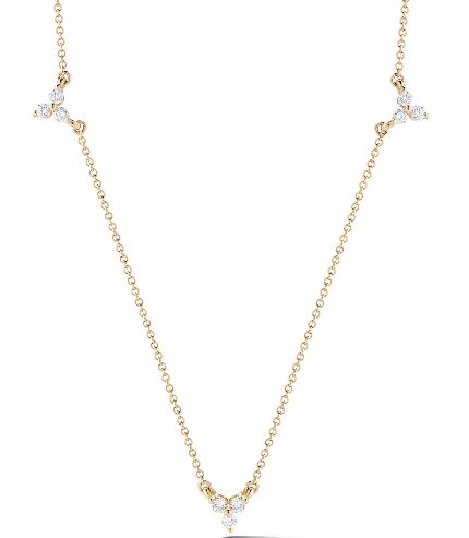 Stevie Collection 3-Station Diamond Necklace