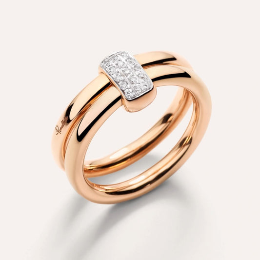 Pomellato Together Collection Diamond Double Ring