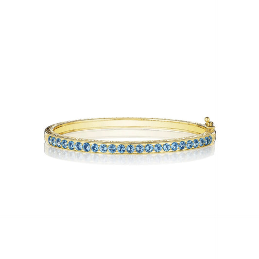 Aquamarine Bangle Bracelet