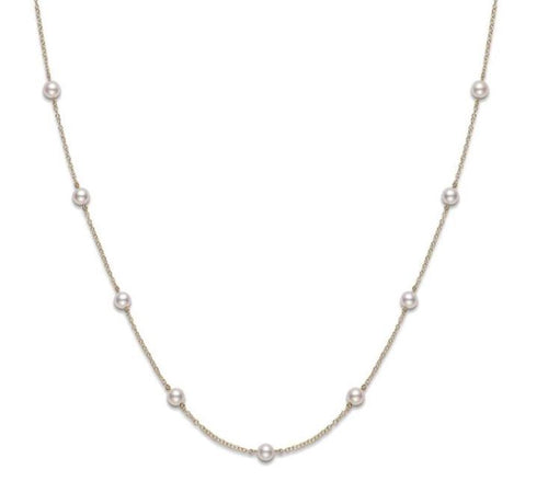 Akoya Basics Collection Cultured Pearl Station Necklace