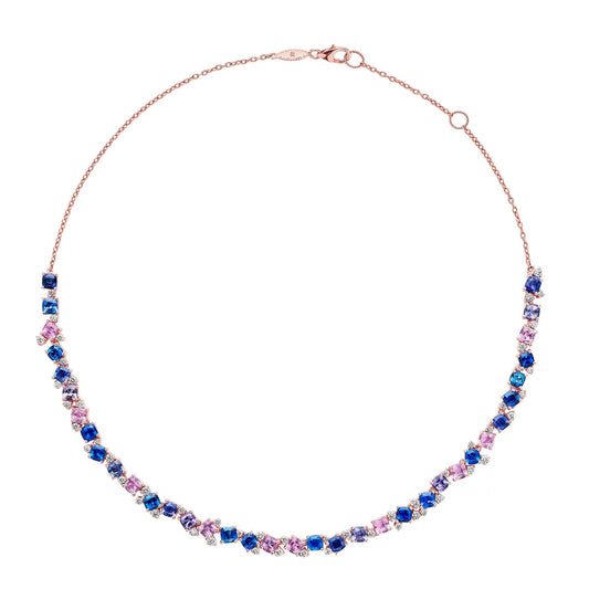 Watercolor Collection Mixed Sapphire Necklace