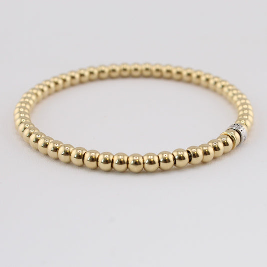 18K 4 MM Stretch Bracelet